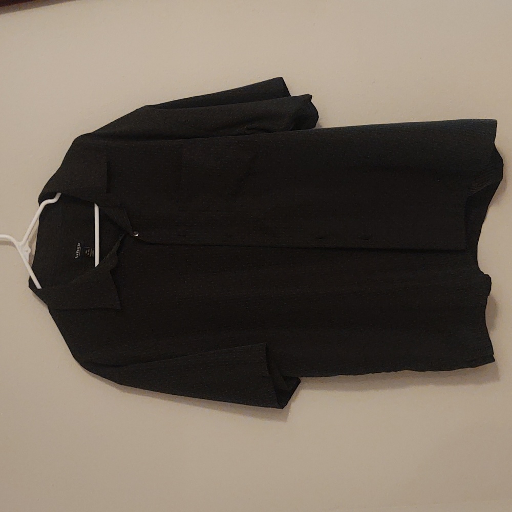Black Short Sleeve Dress Shirt